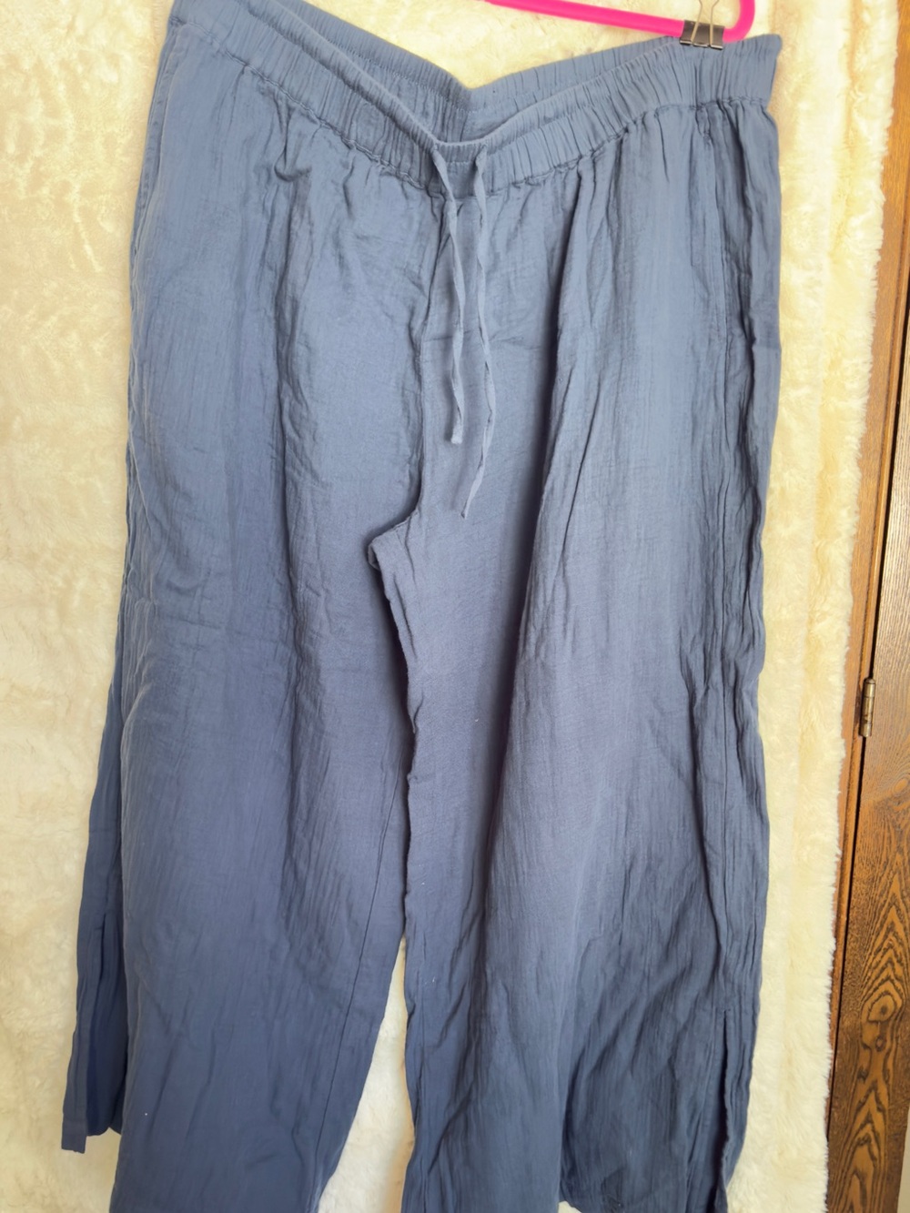 Pact Relaxed Drawstring Pants — Slate Blue